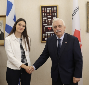 Ο Πρόεδρος του Ελληνικού Ερυθρού Σταυρού συναντήθηκε με την Υπεύθυνη Κυβερνητικών Σχέσεων του TikTok